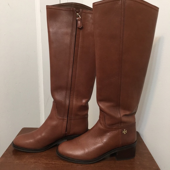 Tory Burch Dark Sepia Fulton knee High Boot Size 8M - Picture 10 of 16